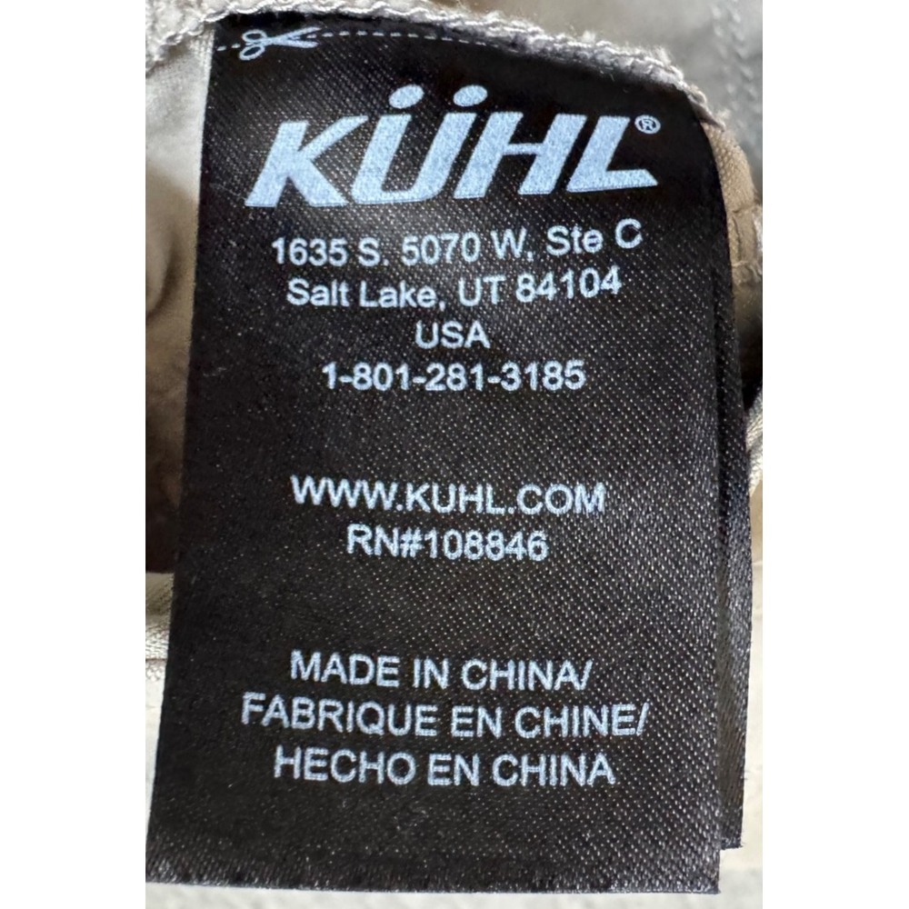 KÜHL Born in the Mountains Capri Pants Size 12 Khaki Style #6215 - Picture 11 of 16